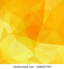 Yellow polygonal vector background. Can be used in cover design, book design, website background. Vector illustration