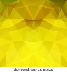 Yellow polygonal vector background. Can be used in cover design, book design, website background. Vector illustration