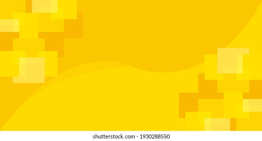 yellow polygonal and wavy background free vector