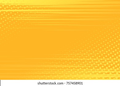Yellow pop art background