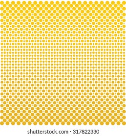 yellow pop art background rounds vector