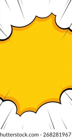 Yellow Pop Art Comic Background