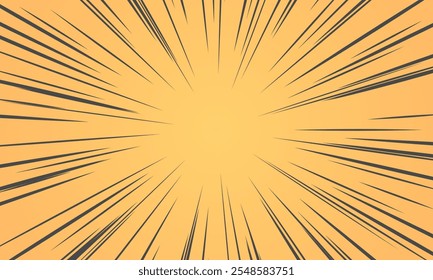 yellow pop art comic sunburst pattern background design