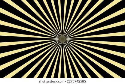 Fondo del patrón de brote amarillo, Rayos, Radial, Banner de verano, fondo multimedia, fondo de celebración, fondo abstracto, Ilustración vectorial