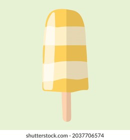 yellow popsicle illustration vector art