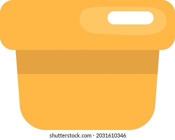 Cubierta amarilla, ilustración, vector, sobre un fondo blanco.