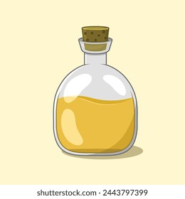 Yellow potion flat style. Vector design