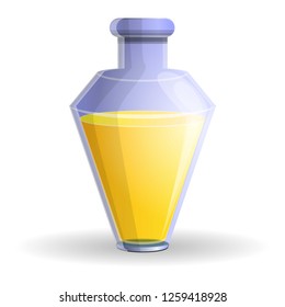 Yellow potion icon. Cartoon of yellow potion vector icon for web design isolated on white background