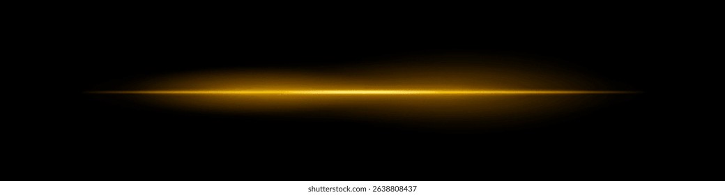 Yellow power streak. Focused beam with intense glow and wide radial blur, creating hot energy feel on black background. Great for sci-fi, flame, speed visuals.