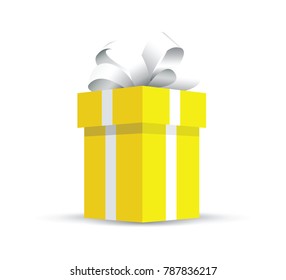 yellow present gift