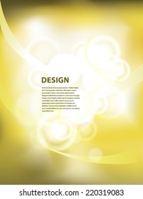 yellow presentation background with copyspace vector