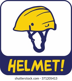 yellow protective helmet