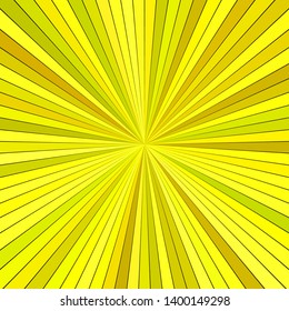 Yellow psychedelic abstract explosion concept background - vector starburst graphic