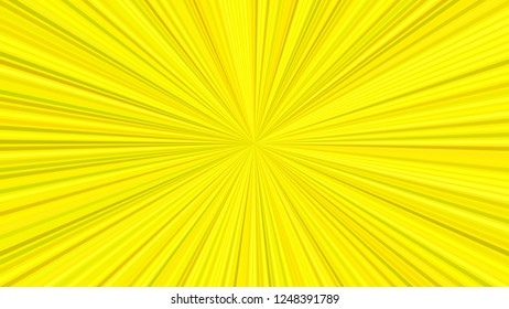 Yellow psychedelic geometrcial speed concept background - vector star burst graphic design