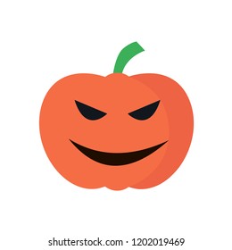 yellow pumpkin smile backgorund vector halloween holdiay smybol