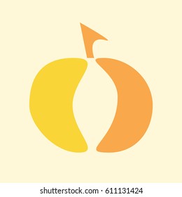 Yellow pumpkin-vector illustration