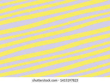 Yellow and purple abstract lines background. Graphic decoration backdrop. Dry brush lines with rough edges.