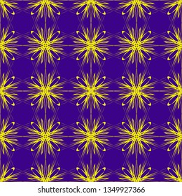 Yellow and Purple background. Patterns for web, textile and wallpapers. Abstract background. Fashion graphics.