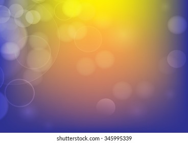 Yellow and purple holiday bokeh. Abstract Christmas background