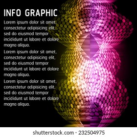 yellow purple Light Abstract Technology background for computer graphic website internet. text box. Brochure. card. wave. 