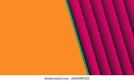 Yellow and purple modern papercut background with layered abstract design. Perfect for branding, web, social media, and print. High-quality vector, fully scalable and editable