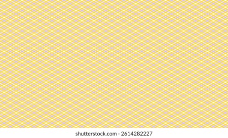 Yellow and purple seamless pattern with geometric shapes. Plaid textured check vector background. 