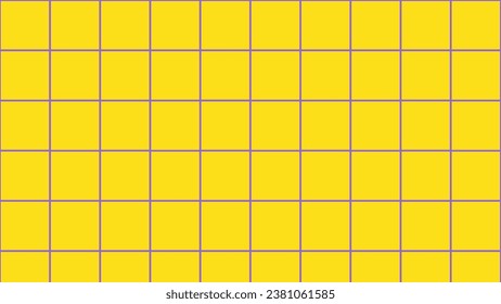Yellow and purple squared paper plaid background