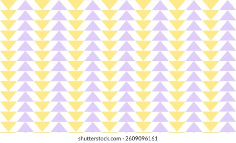Yellow and purple triangle stripe pattern on white background. Abstract background with vertical stripes triangle pattern.