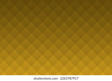 Yellow quilted square mosaic grid pattern vector background