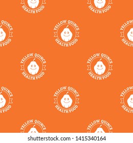 Yellow quince pattern vector orange for any web design best