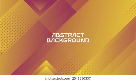 Yellow and rad color different shape abstract background template