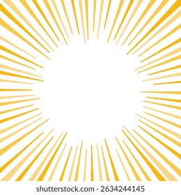 Yellow radial line frame material