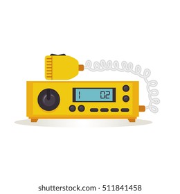 yellow radio taxi service icon