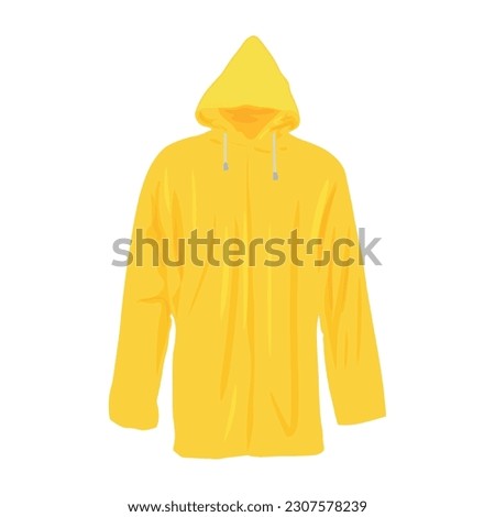 tourist in raincoat covered with snow