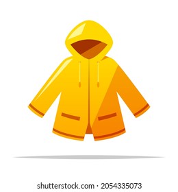 Yellow Raincoat Vector Isolated Illustration Stock Vector (Royalty Free ...