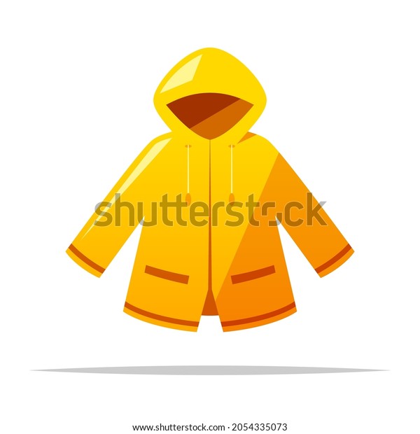 Yellow Raincoat Vector Isolated Illustration Stock Vector (Royalty Free ...