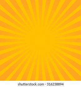 Yellow ray sunburst (or radiating) background