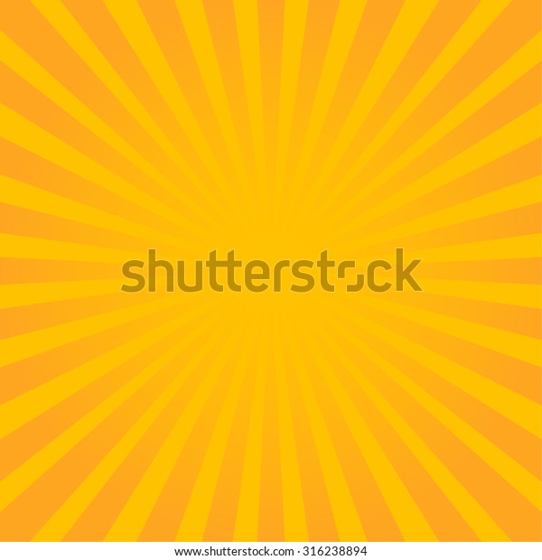 Yellow Ray Sunburst Radiating Background Stock Vector (Royalty Free ...