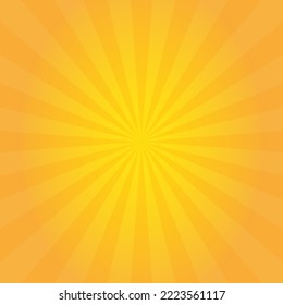 Yellow rays background abstract pattern vector