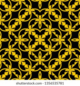 yellow ready for print stripped art deco pattern