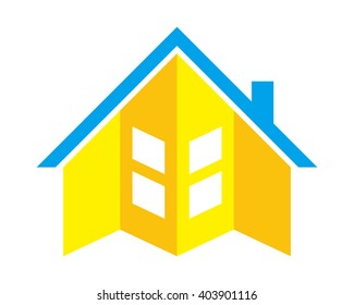 yellow real estate residence residency residential home house housing property image icon