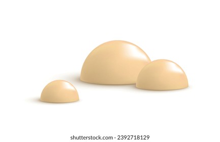 yellow realistic volume half circle glossy 3d template decorative design. podium product