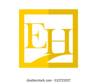 yellow rectangle typography alphabet typeset typeface logotype font image vector icon