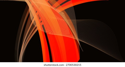 Ilustración de fondo abstracto de brillo rojo amarillo