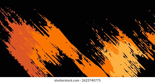 Fundo grunge abstrato amarelo e vermelho com estilo de meio-tom.