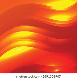 Yellow and red abstract shapes