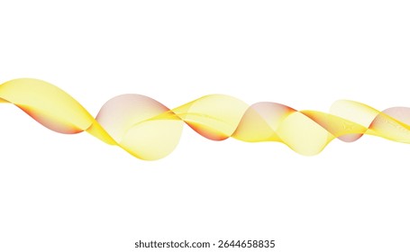 Yellow and Red Abstract Wave Lines