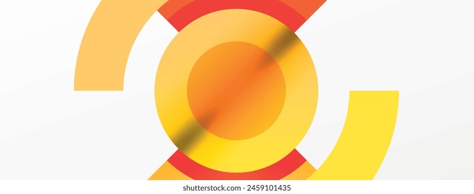 A yellow and red artistic circle on a white background, showcasing symmetry and creativity. This illustration combines elements of visual arts and automotive wheel systems