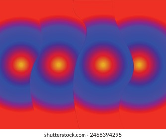 Yellow, Red and Blue color combination gradient background design.