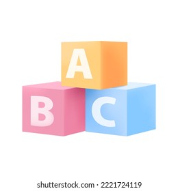Childrens Abc Letter Blocks Stock Vector by ©MartyInkTank 604904422
